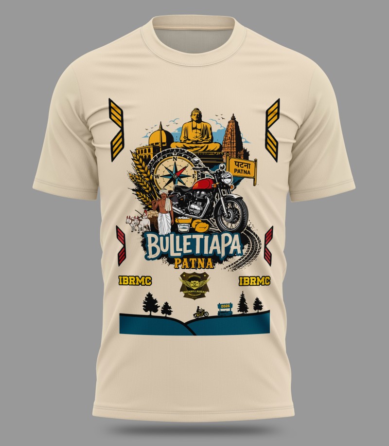 Pre-Bulletiapa Patna-Ranchi 2026 Goodies - Tshirt, Buff, Hip Flask and Sticker